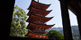 厳島神社五重塔。天文二年（１５３３）に改修された（建立説もある）。当時、神主家の実権を掌握していた興藤が関わったともいわれる。