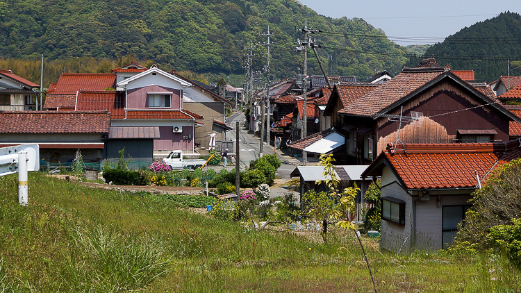 松川町市村の眺望。